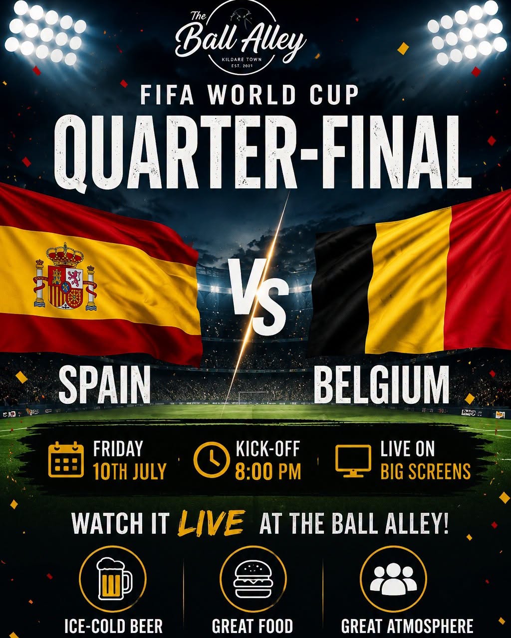 World Cup matches at The Ball Alley
